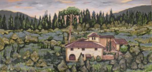 Tuscan Wine Country 12" x 24"