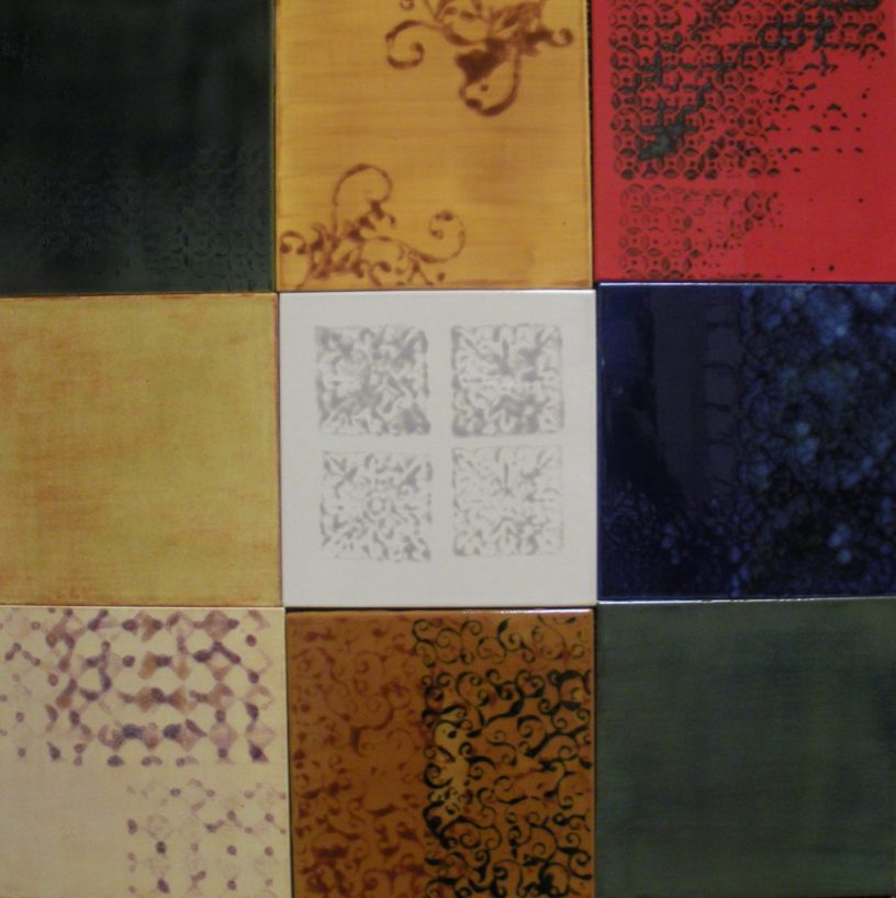 Contemporary Tile Mosaic, 18" x 18"