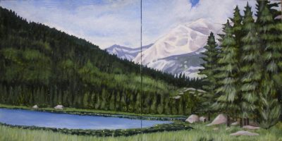 Lake Landscape Mural 12"x24"