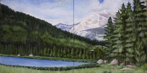 Lake Landscape Mural 12"x24"