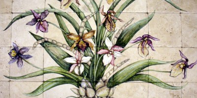 Orchid mural 24"x42"