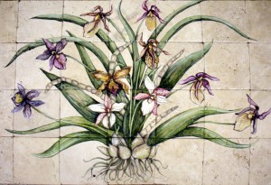 Orchid mural 24"x42"