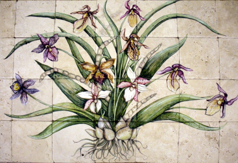 Orchid mural 24"x42"