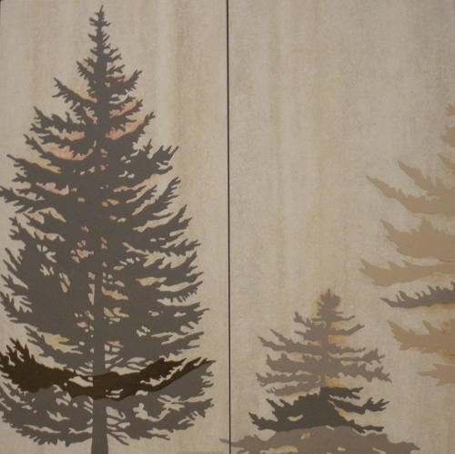 Pine Trees 24"x24"