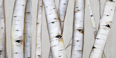 Modern Aspen Forest 24x24