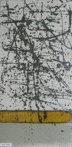 Dappled Pewter Abstract Tile, 12"x24"