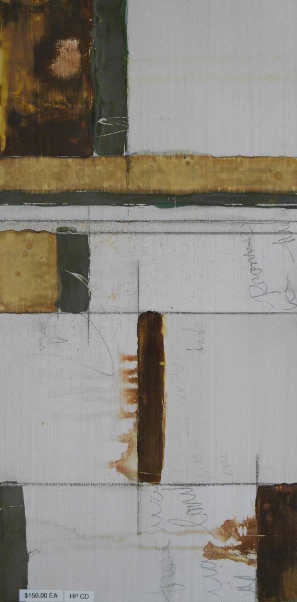 Structured Vintage Copper Abstract Tile, 12"x24"