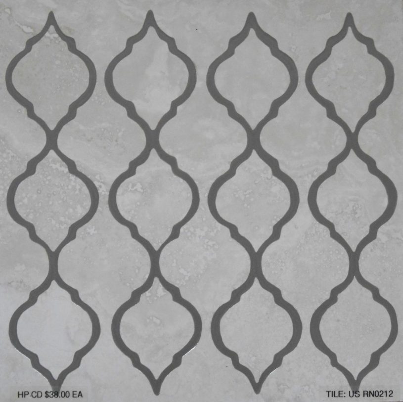 Stormy Gray Pattern Deco, 12"x12"