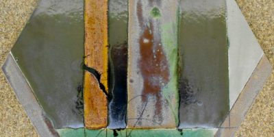 Sea Mist Green Hexagon Abstract Tile