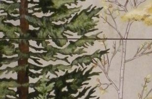 Fresh Pine and Aspen mural 24x12