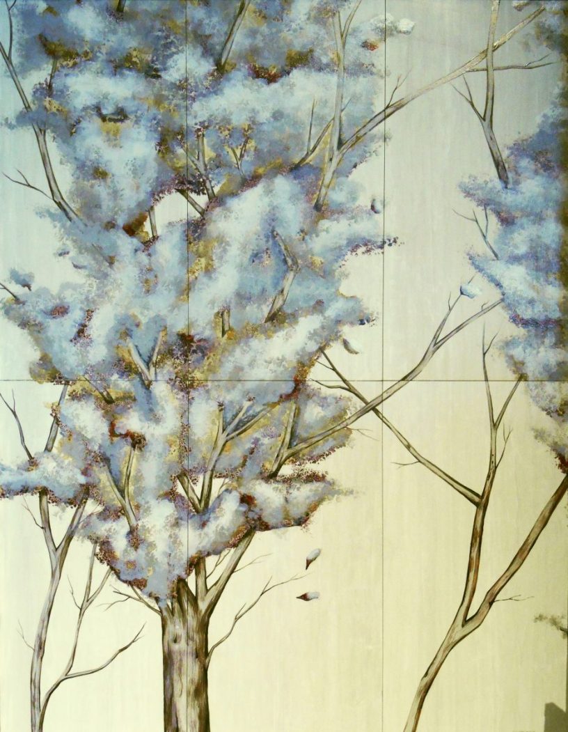 Enchanting Spring Trees, 36"x48"