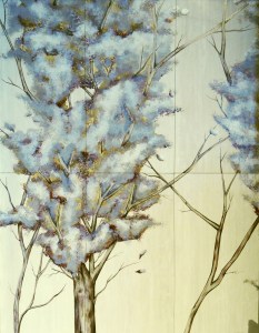 Enchanting Spring Trees, 36"x48"