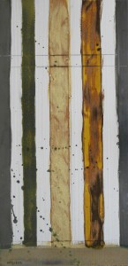 Cappuccino Striped Abstract Tile, 12"x24"