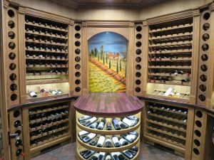 Tuscan Road mural in wineroom