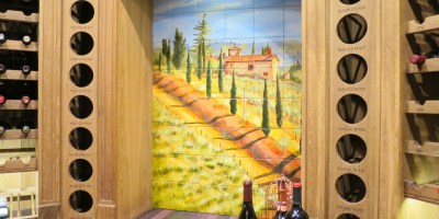 Tuscan Road tile mural, 36″x54″