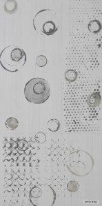 Smoky Gray Circle Abstract tile 12x24