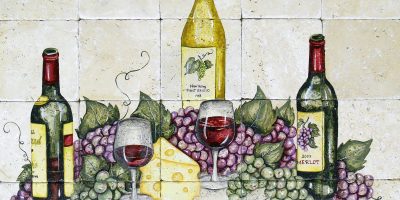 Timeless Wine and Grapes 24x30