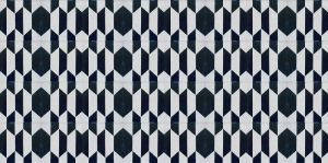 Deep Aegean Blue Geometric Tile Pattern