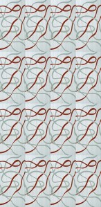 Chic Ribbons Geometric Tile Pattern