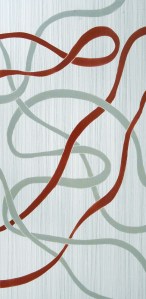 Chic Ribbons Geometric Tile, 12"x24"