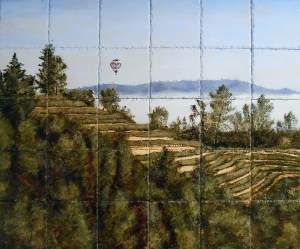 Hillside Napa Vineyard 30″x36″