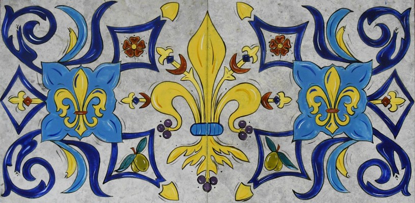 Distinguished Fleur De Lis, 12″x24″