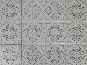 Ash Gray Classic Tile Pattern