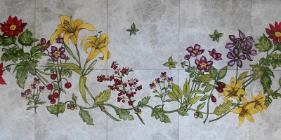 Bountiful Flower Garden, 24"x60"