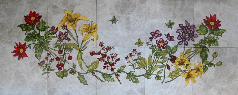 Bountiful Flower Garden, 24"x60"